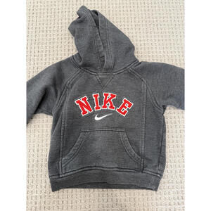 Nike vintage Kids' Grey Hoodie Sweatshirt Size 2T
